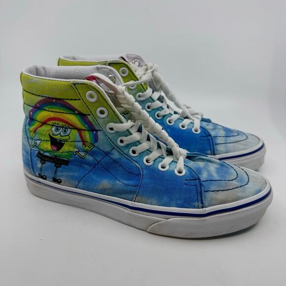 Vans Sk8-Hi Shoes SpongeBob SquarePants Imaginaaation Multi Unisex M6.5/W8 UK5.5 - Picture 4 of 12